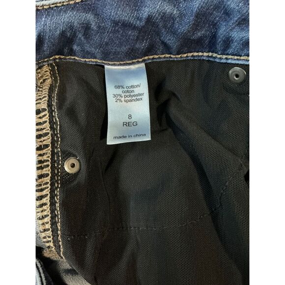 Maurices Everflex High Rise Dark Wash Denim Skinny Jeans Size 8 Regular - Picture 6 of 7